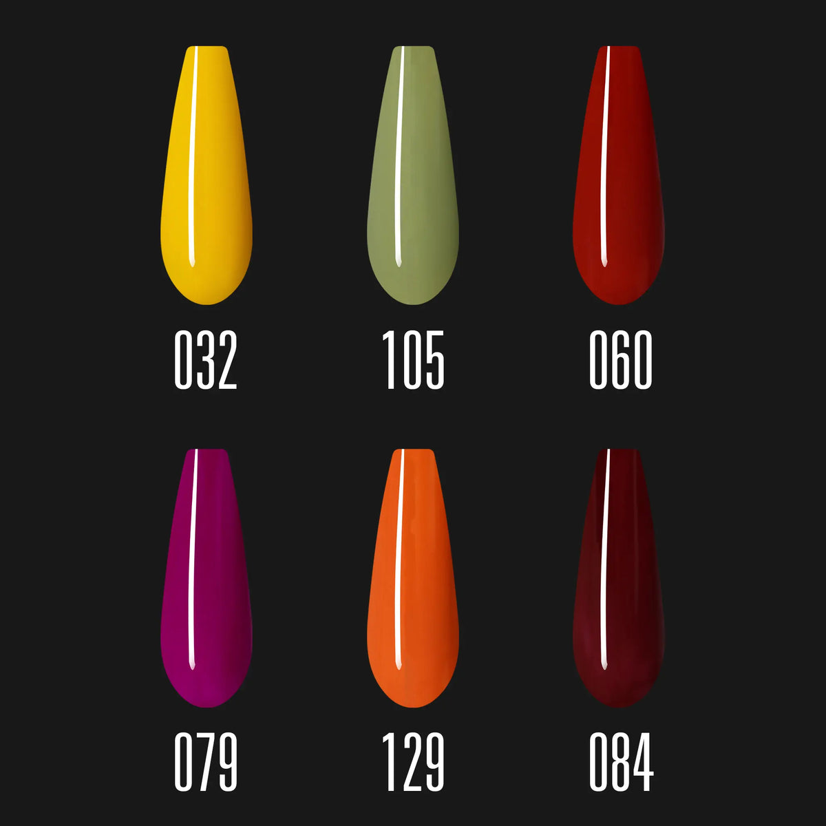 Imen Gel Polish Set (6 pcs) Autumn