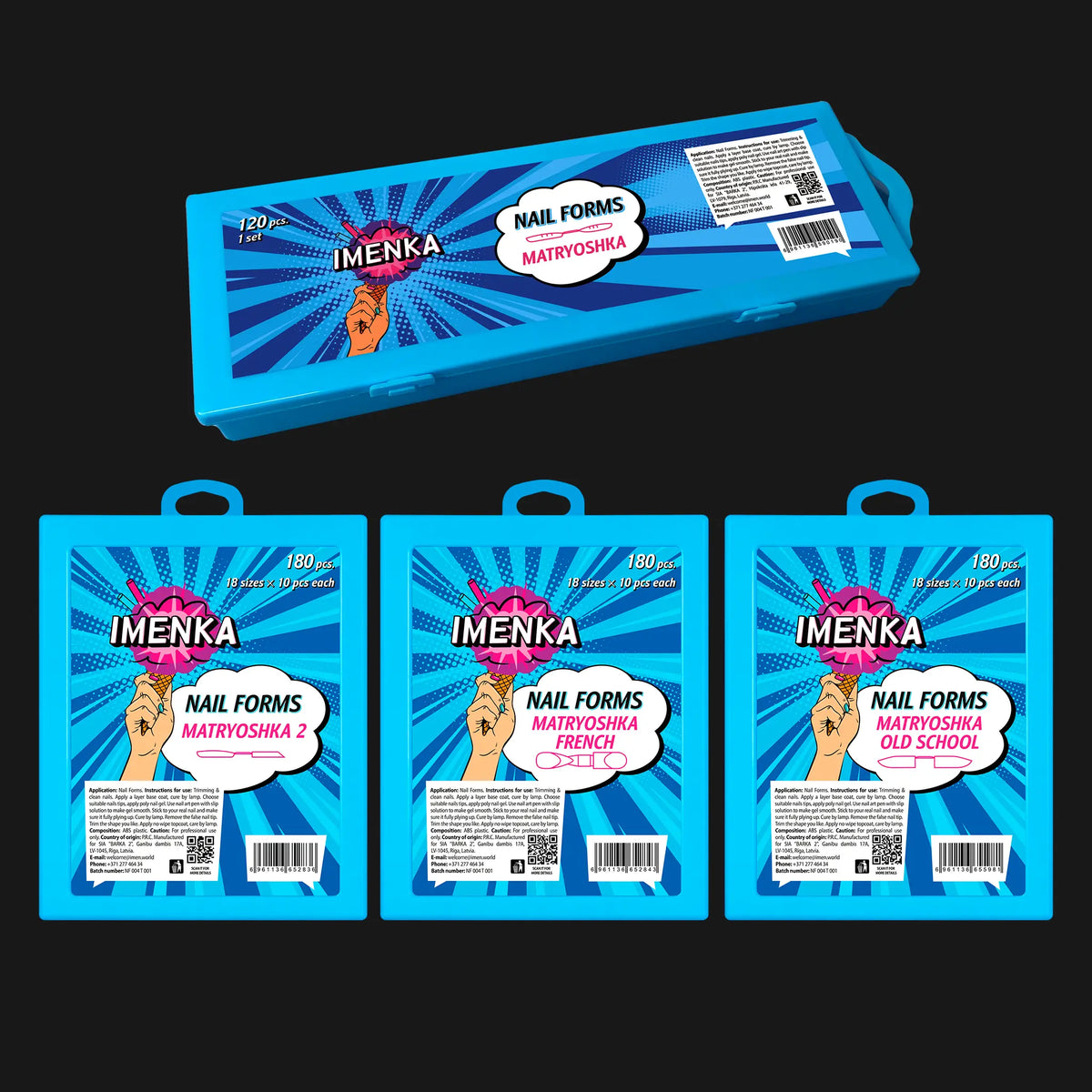 Imenka Pack of Imenka Nail Forms "Matryoshka"