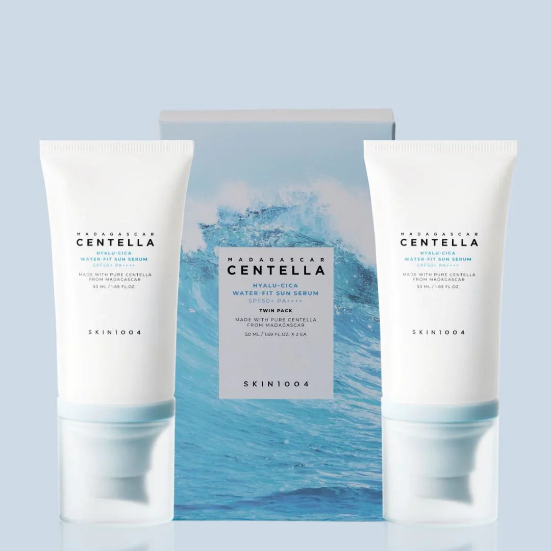 Skin1004 Madagascar Centella Hyalu Cica Water Fit Sun serum — 50ml*2