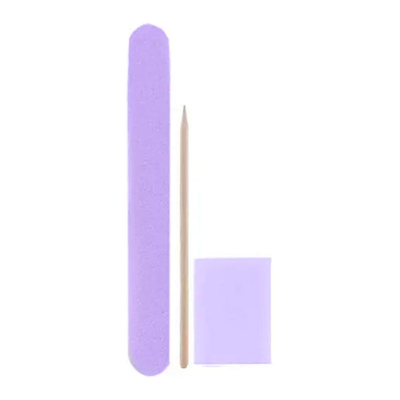 Disposable set - DNKa Manicure set - file, buff, orange stick — image 3