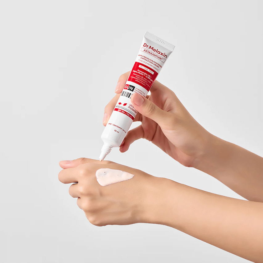 Dr. Melaxin Astaxanthin Anti Freckles and Whitening Capsule Sun Cream SPF 50+ PA+++ 50ml — Фото товара 2