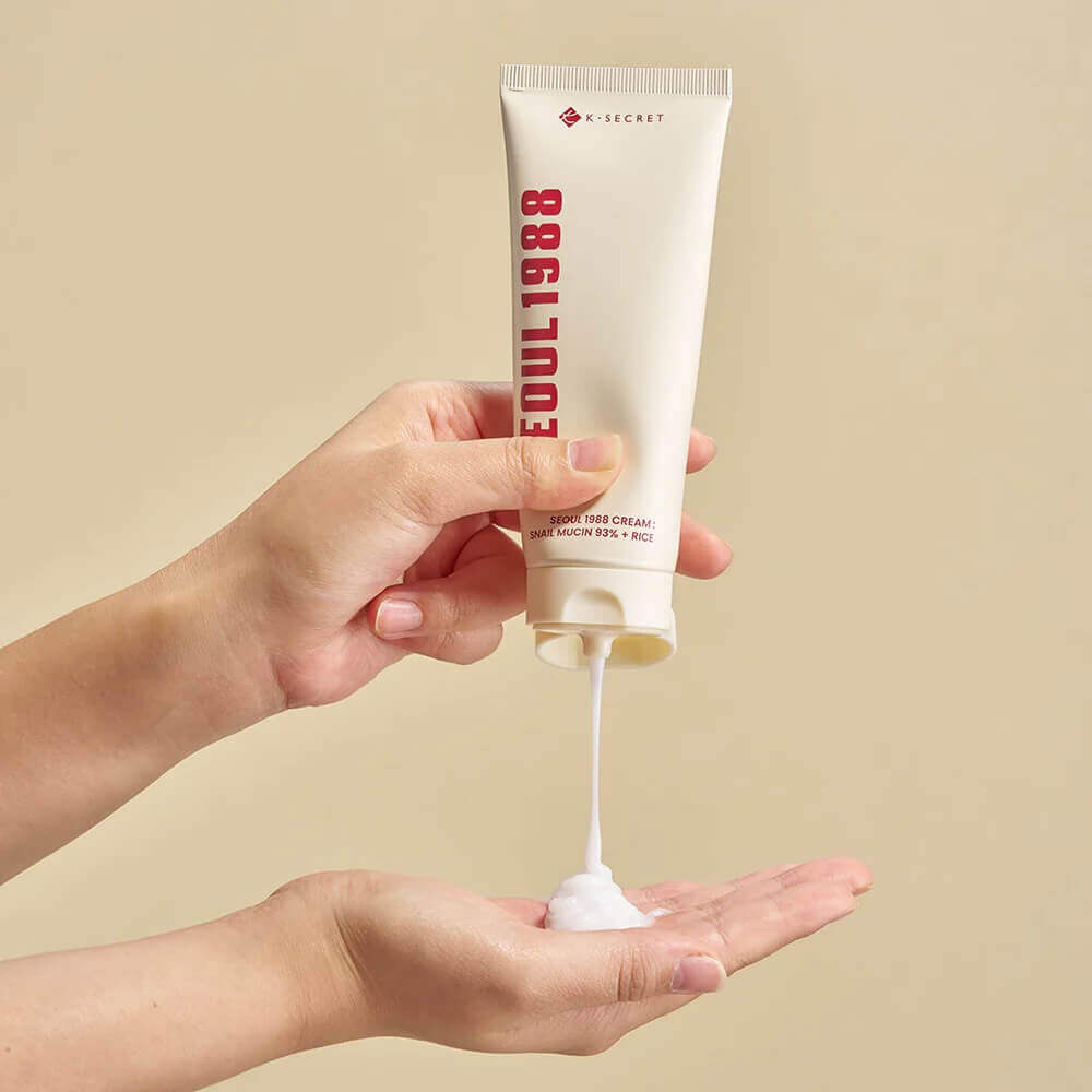 KSECRET Seoul 1988 Cream: Snail Mucin 93% + Rice 100ml — product image 5