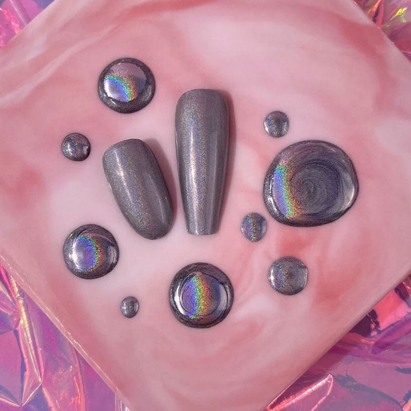 Nail Gel Paint Lunamoon Holographic Metallic Gel - 5 ml — image 4