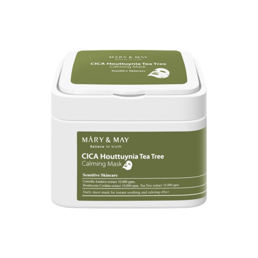 Mary&May CICA Houttuynia Tea Tree Calming Mask 30pcs — 30pcs