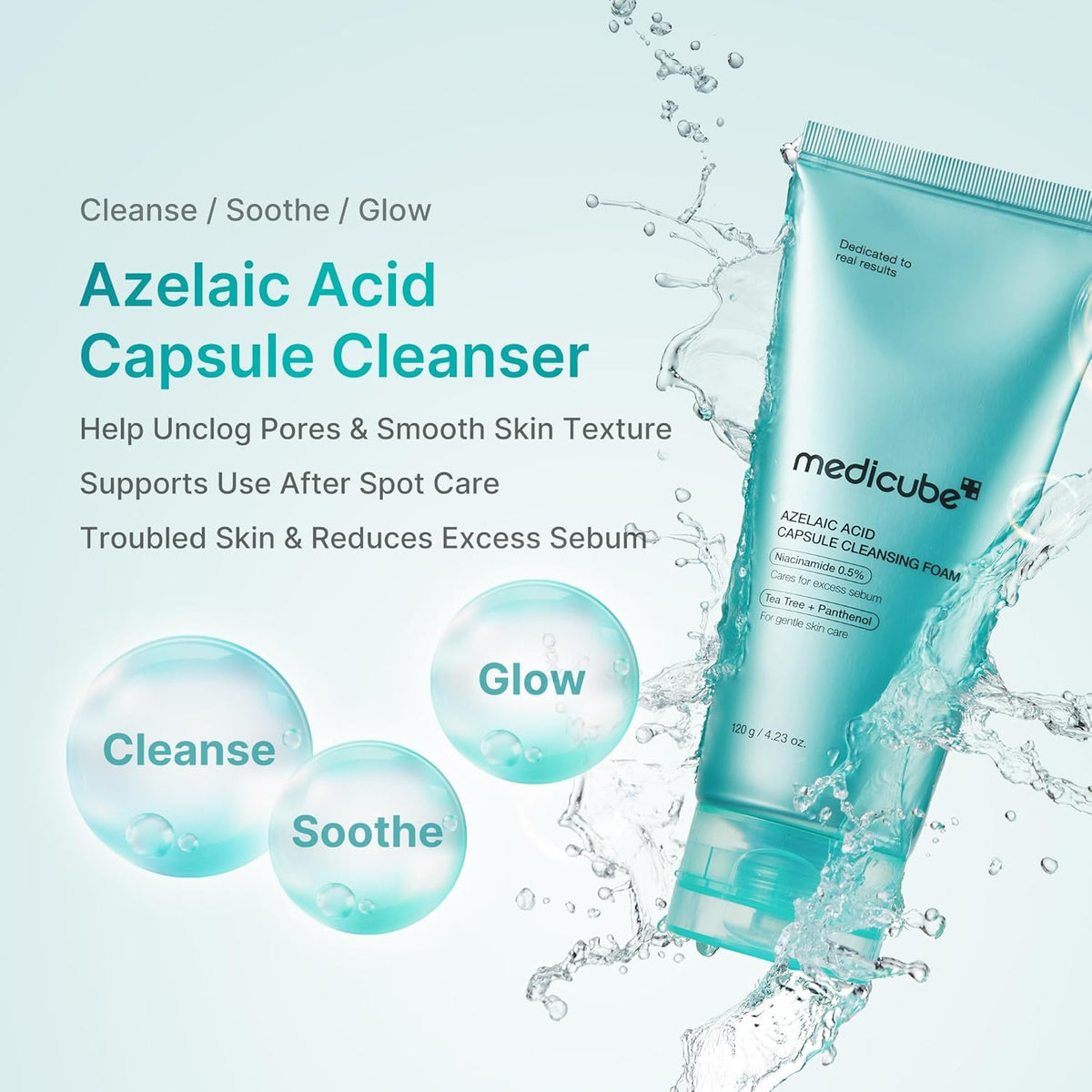 Medicube Azelaic Acid Niacinamide Deep Clean Foam Cleanser 120g — product image 6