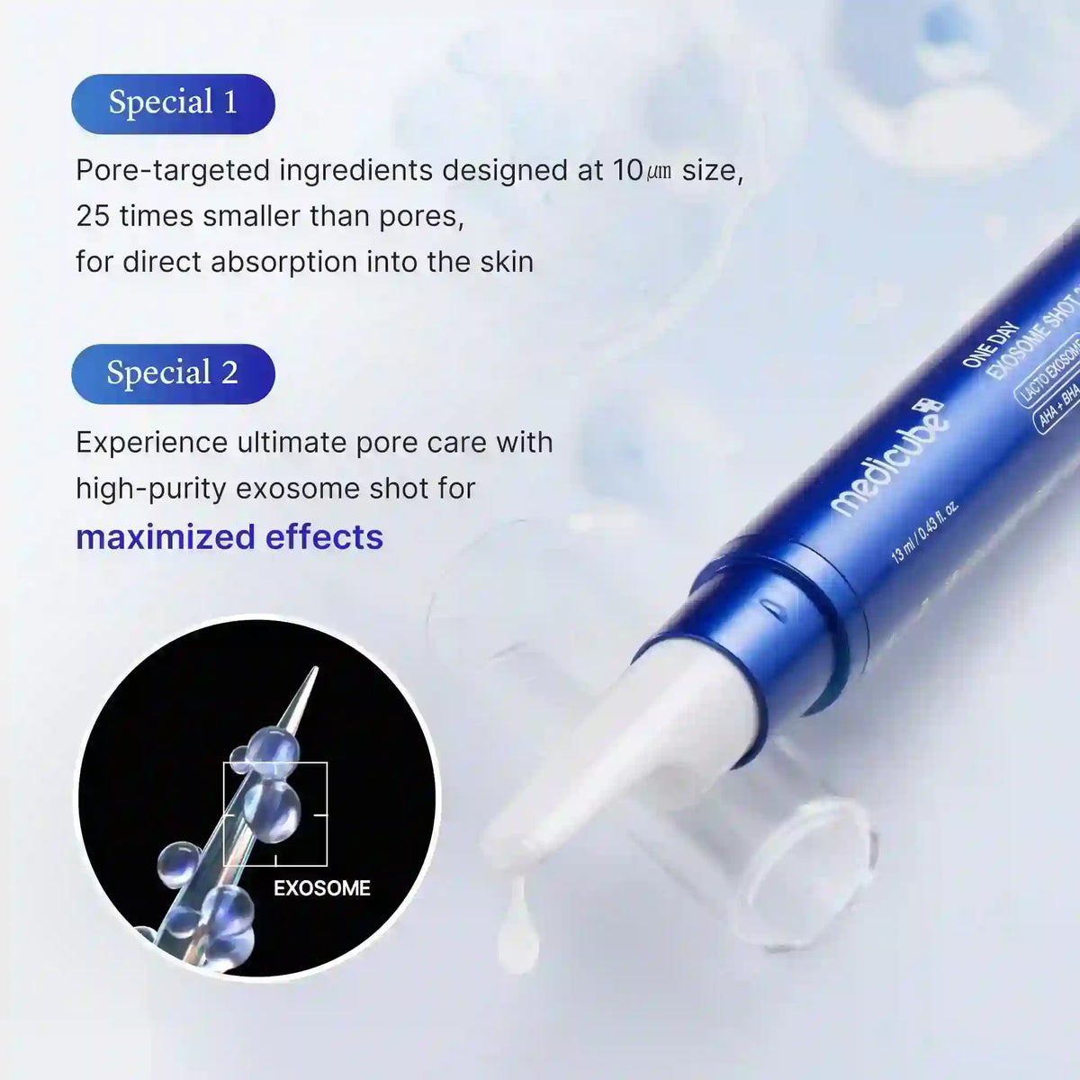 Medicube One Day Exosome Shot Pore Ampoule 25000 13ml — product image 5