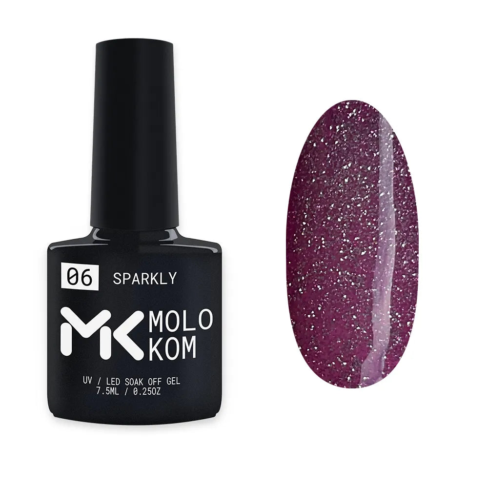 MOLOKOM Gel Polish Sparkly 6 7.5 ml