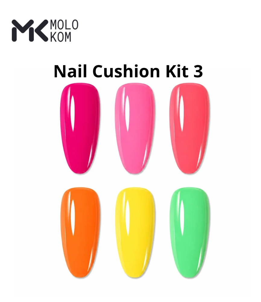 MOLOKOM Nail Cushion Kit 3 - Gel Paint Set for Nail Art — view 2