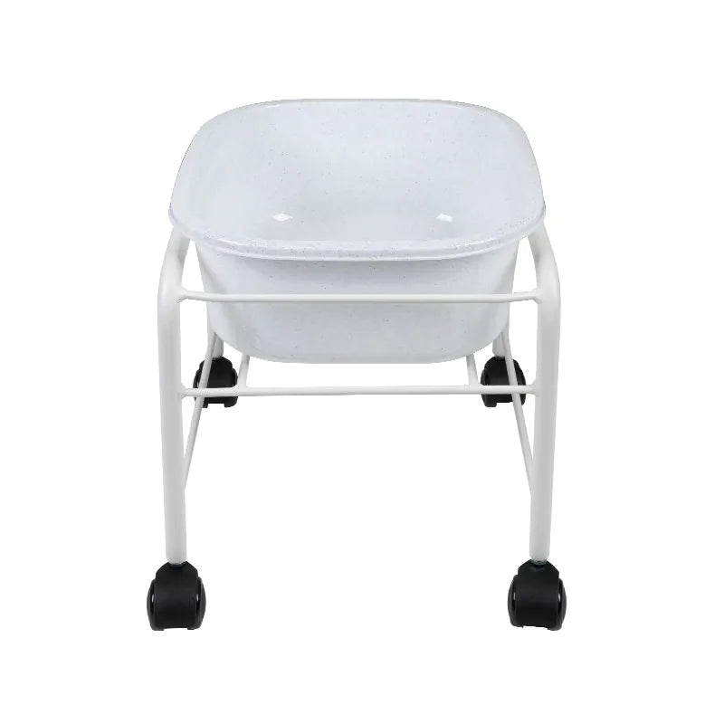 Pedicure bath with tray, White