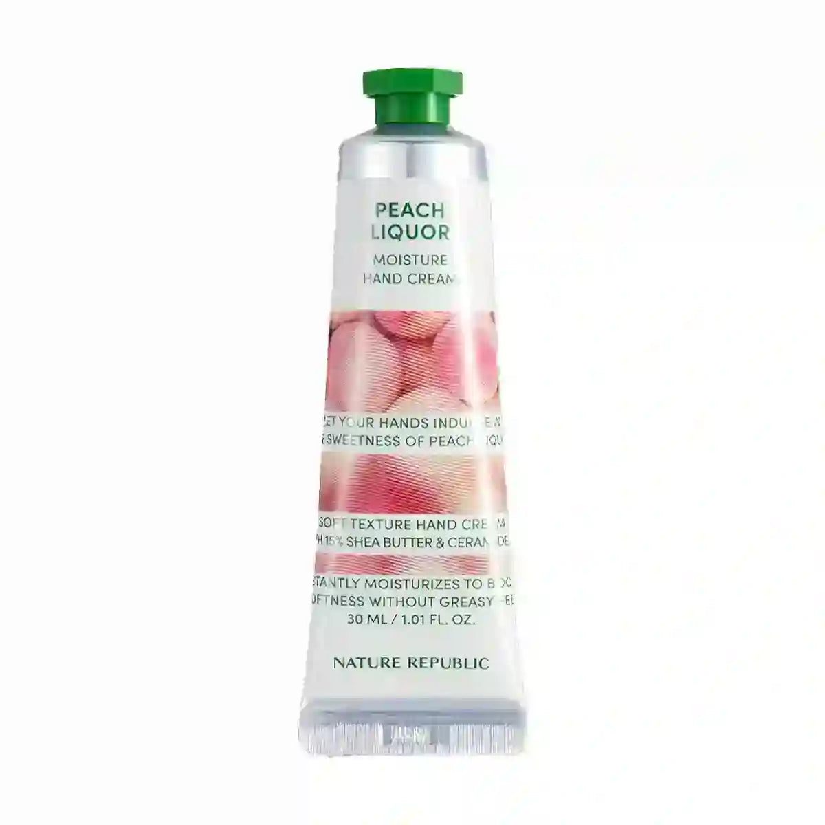 NATURE REPUBLIC Hand & Nature Hand Cream 30ml — Peach