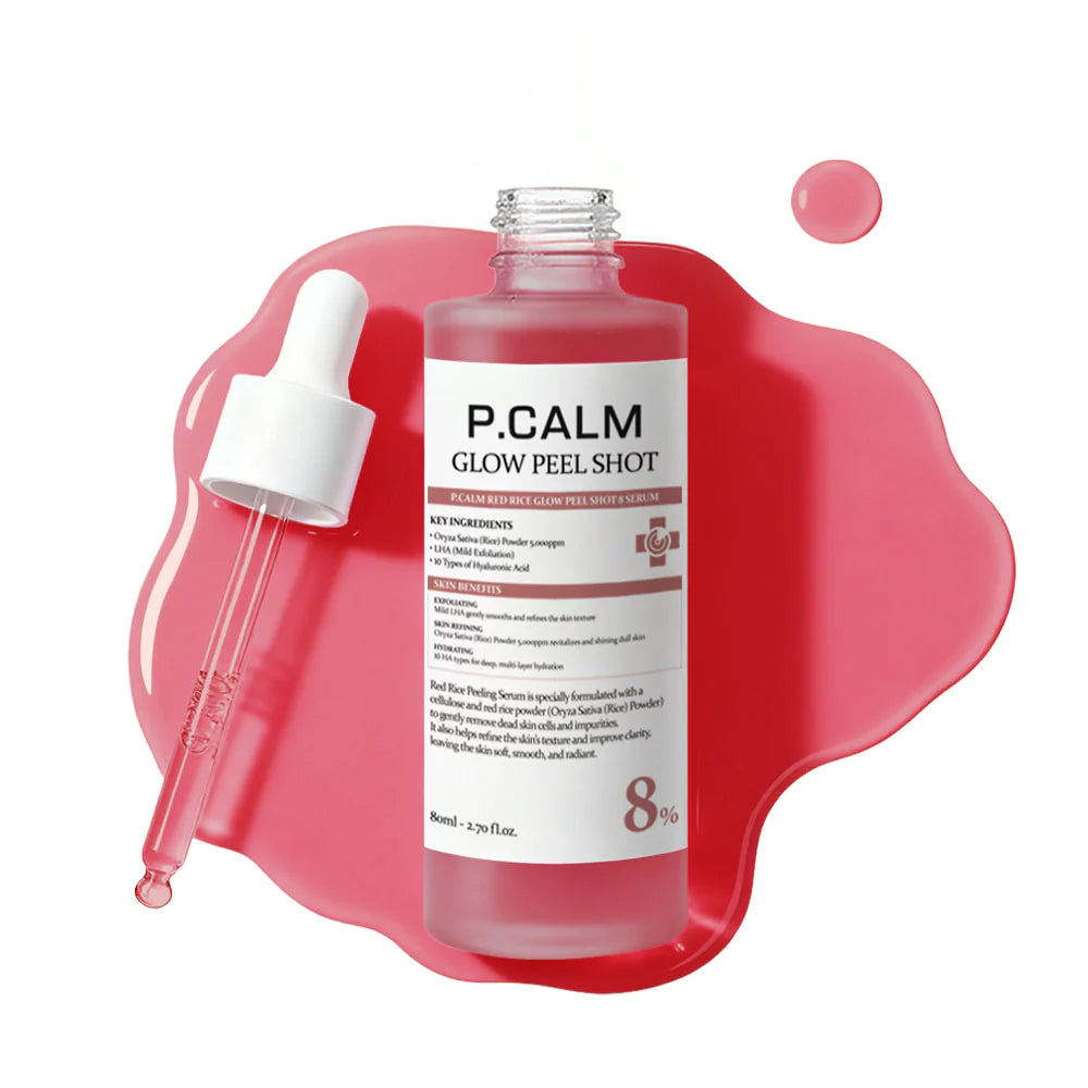 P.CALM Red Rice Glow Peel Shot 8 Serum 80ml — product image 2
