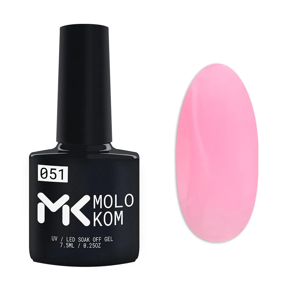 MOLOKOM Gel Polish 051 7.5 ml (Semi-transparent)