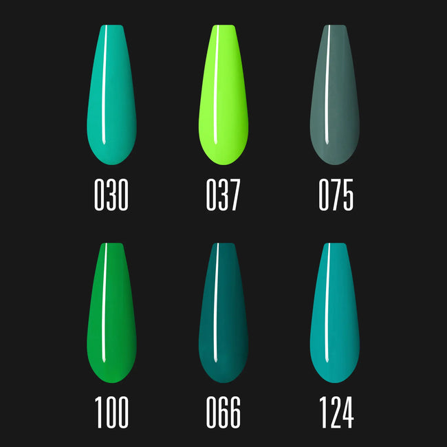 Imen Gel Polish Set (6 pcs) Green