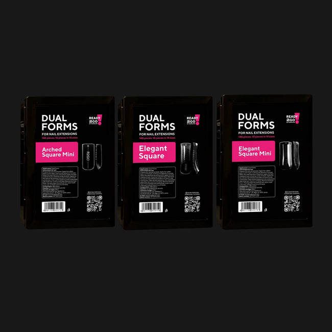 R2Go Set of 3 Dual Forms R2go "Square" (Arched Square Mini, Elegant Square, Elegant Square Mini)