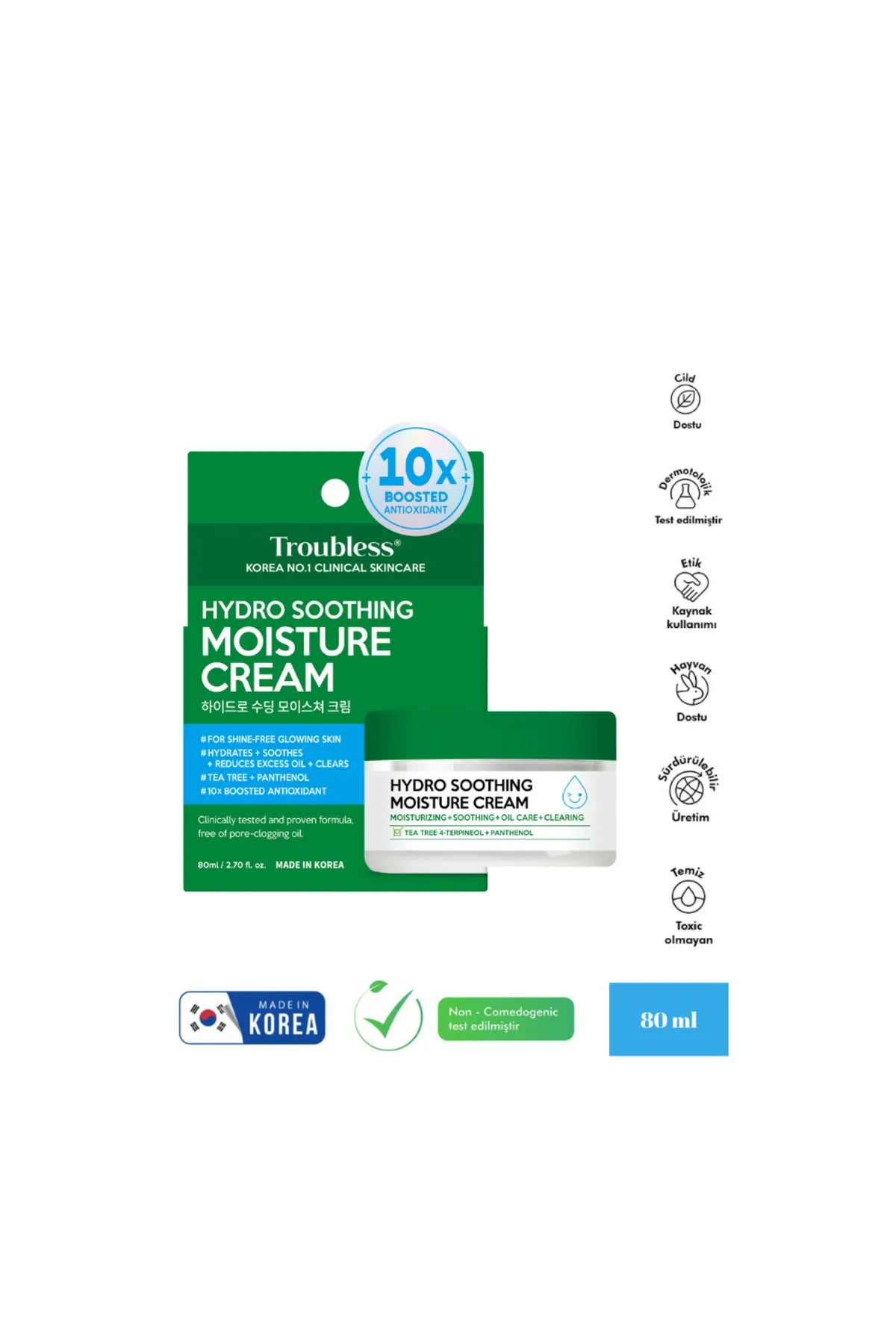 Troubless Hydro Soothing Moisture Cream 80 mL