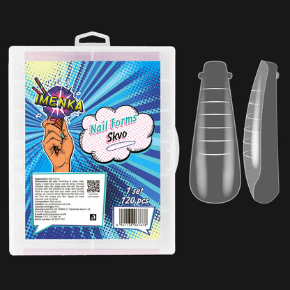 Imenka Nail Forms Imenka "Skvo", 120pcs