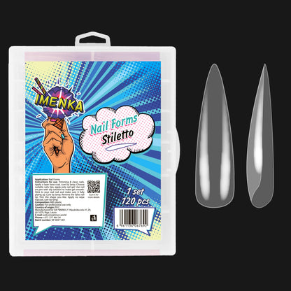 Imenka Nail Forms Imenka "Stiletto", 120pcs