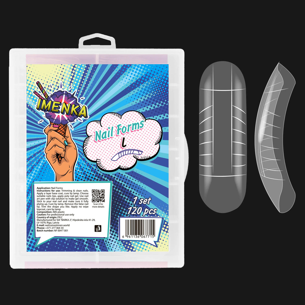 Imenka Nail Forms Imenka "L", 120pcs