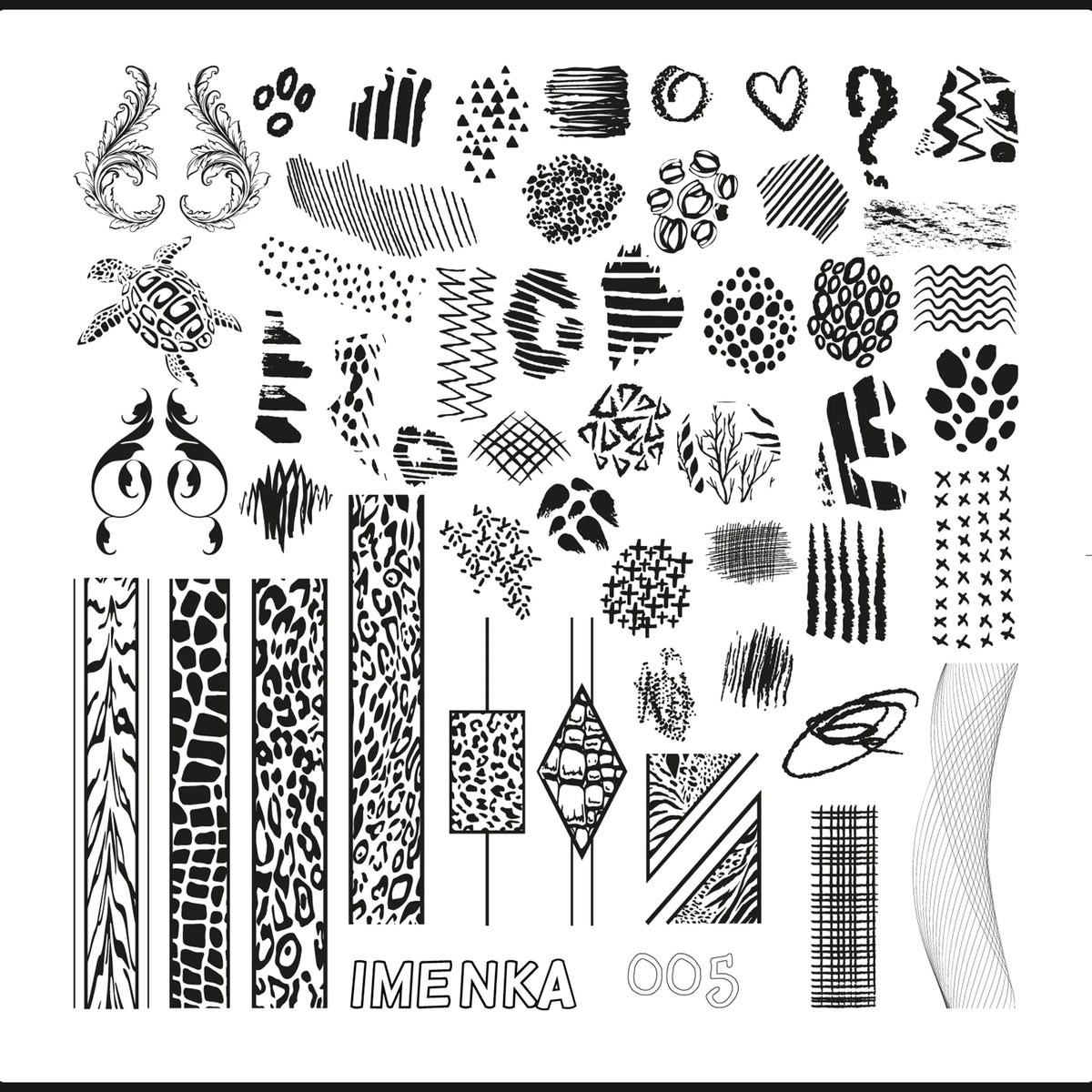 Imenka Stamping plate Imenka 6×6 005