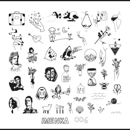Imenka Set of Imenka Stamping plates 6*6