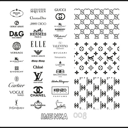 Imenka Stamping plate Imenka 6×6 008