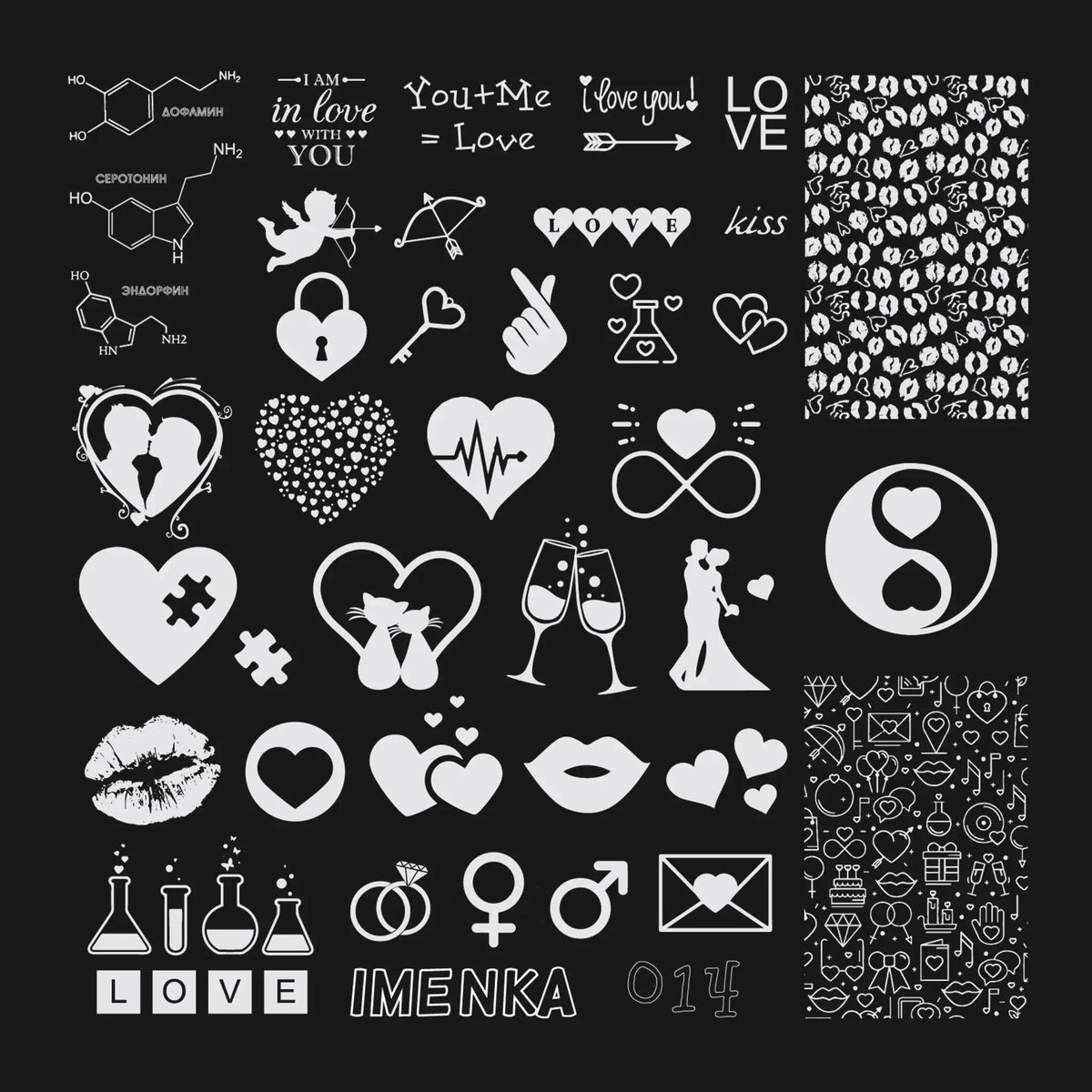 Imenka Stamping plate Imenka 6×6 014