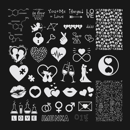 Imenka Stamping plate Imenka 6×6 014