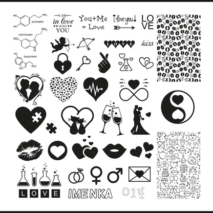 Imenka Stamping plate Imenka 6×6 014