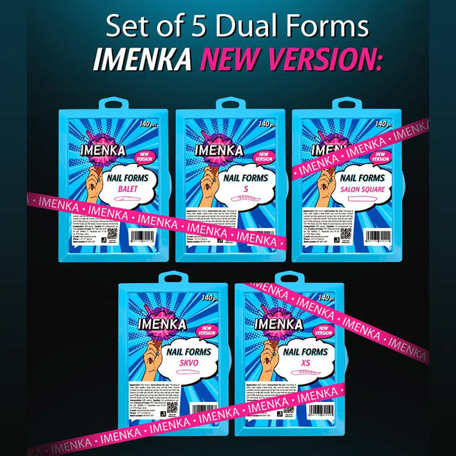 Imenka Pack of 5 Nail Forms Imenka v2