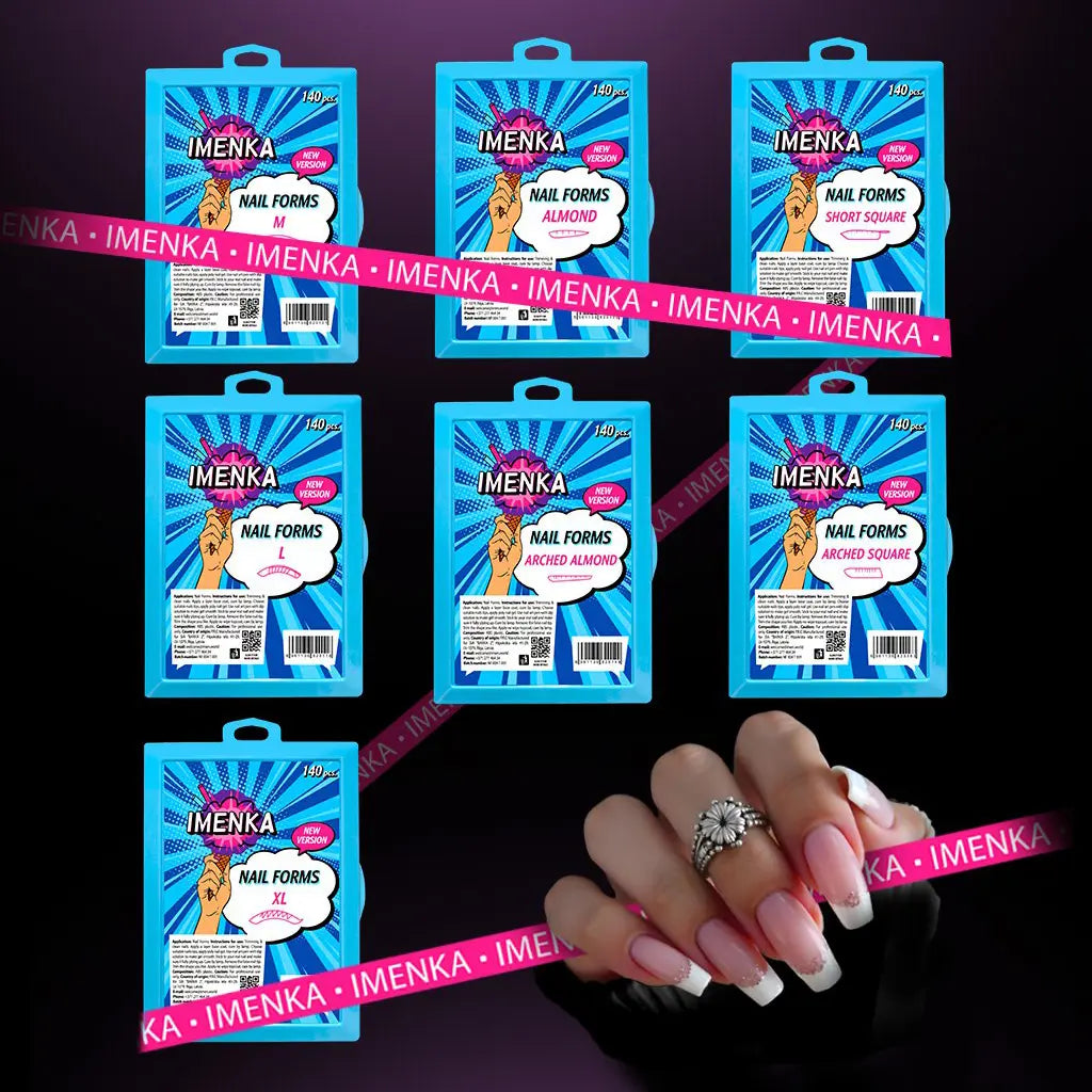 Imenka Pack of 7 Nail Forms Imenka v2