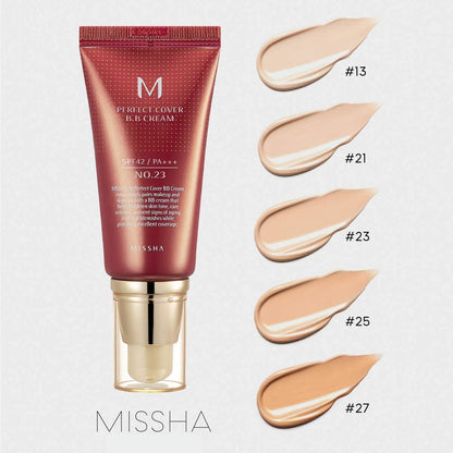 Missha M Perfect Cover BB Cream SPF42 — 13 Bright Beige 20ml