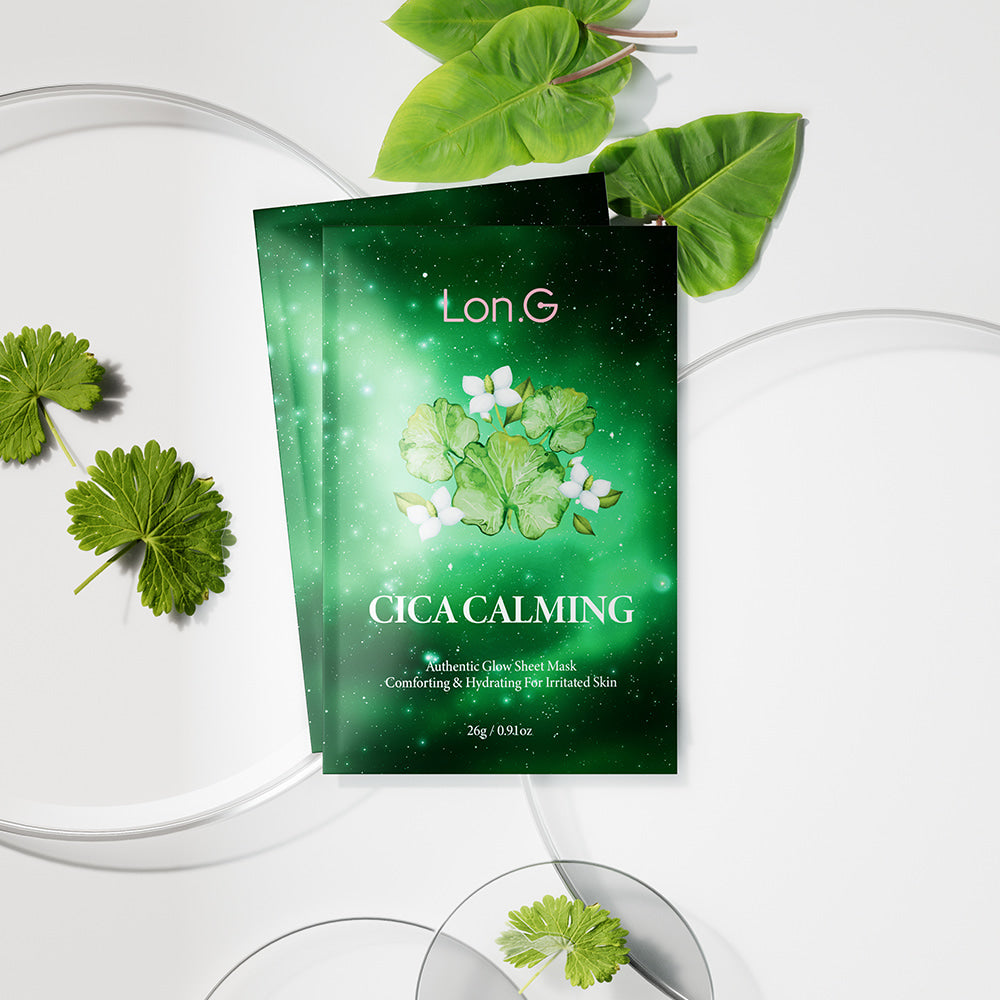 Lon.G Cica Calming Authentic Glow Sheet Mask — 10 Masks