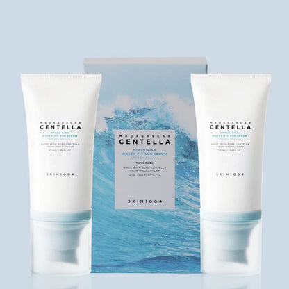 Skin1004 Madagascar Centella Hyalu Cica Water Fit Sun serum — 50ml*2