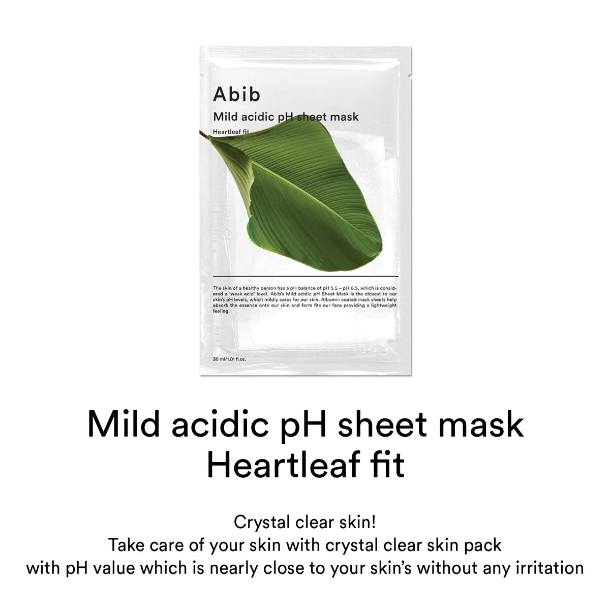 Abib Mild Acidic pH Sheet Heartleaf Fit Mask — Фото товара 7