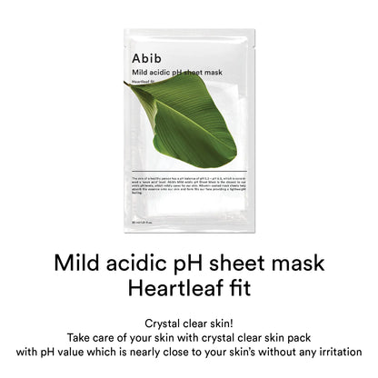 Abib Mild Acidic pH Sheet Heartleaf Fit Mask — Фото товара 7
