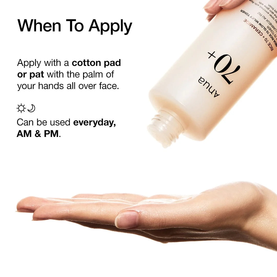 Anua Rice 70 Glow Milky Toner 250ml — product image 3