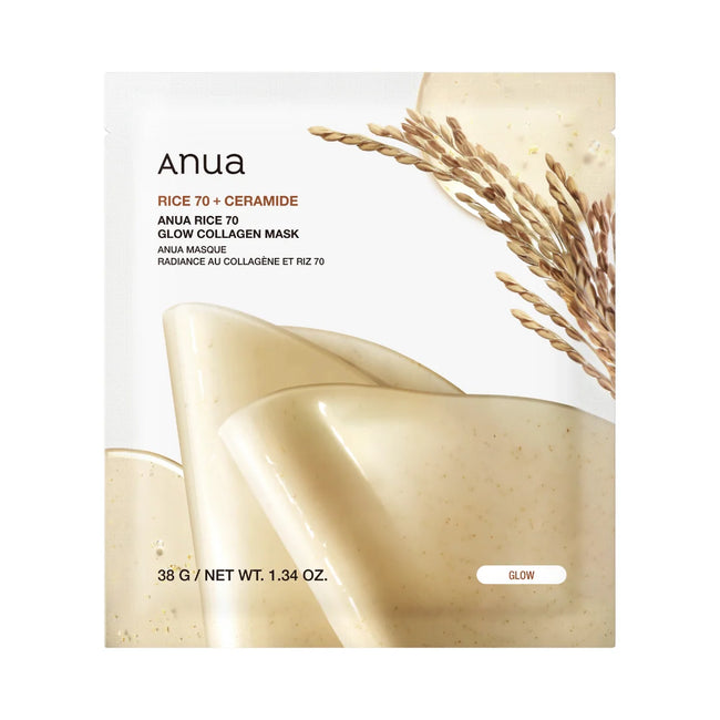 Anua Rice 70 Glow Collagen Mask — 1 Mask