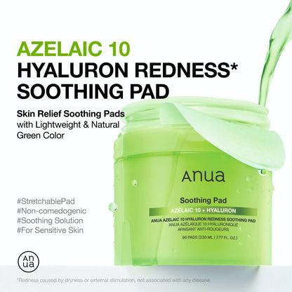 Anua Azelaic Acid 10 Hyaluron Redness Soothing Pad 90pcs — product image 3