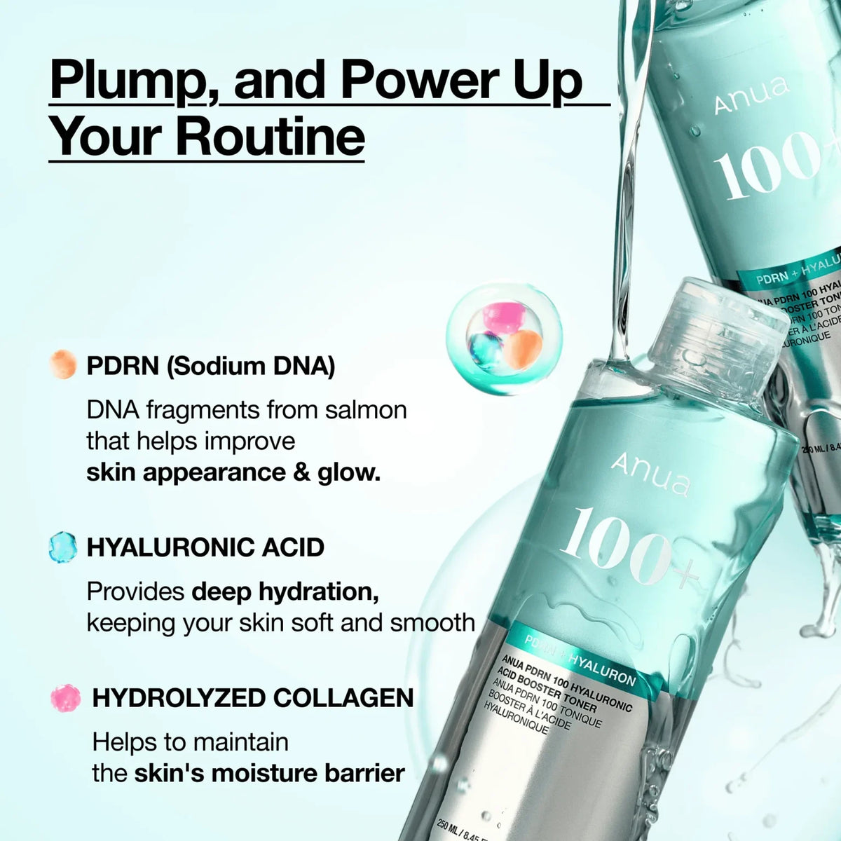Anua PDRN 100 Hyaluronic Acid Booster Toner 250ml — product image 2