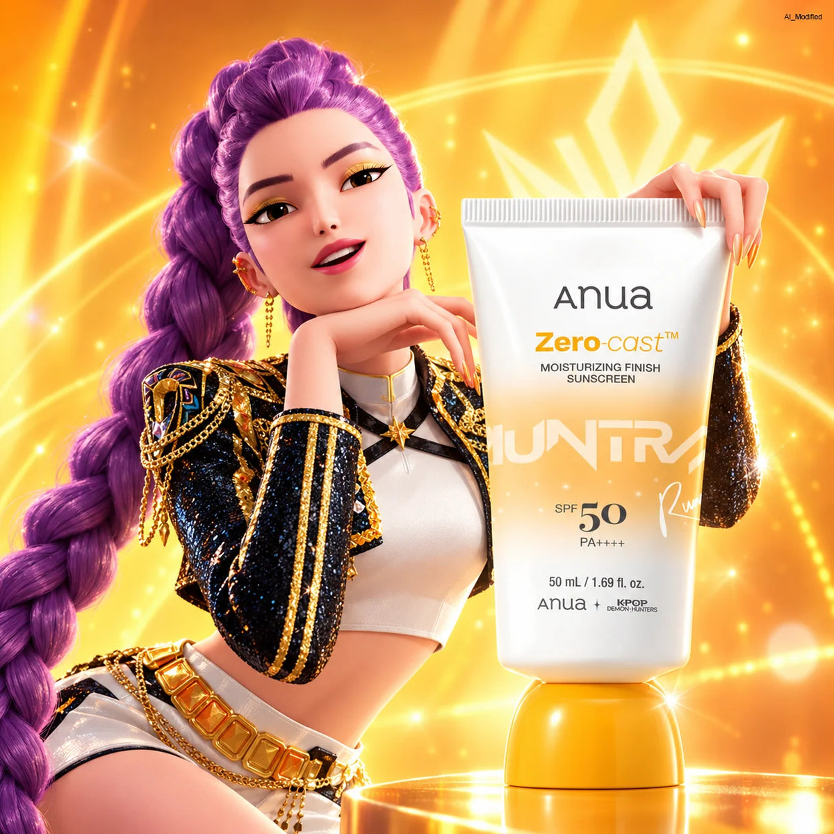 Anua K Pop Demon Hunters Zero Cast Moisturizing Finish Sunscreen 50ml — Фото товара 2