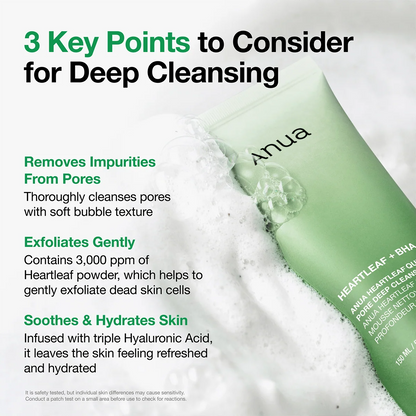 Anua Heartleaf Quercetinol Pore Deep Cleansing Foam 150ml — product image 2