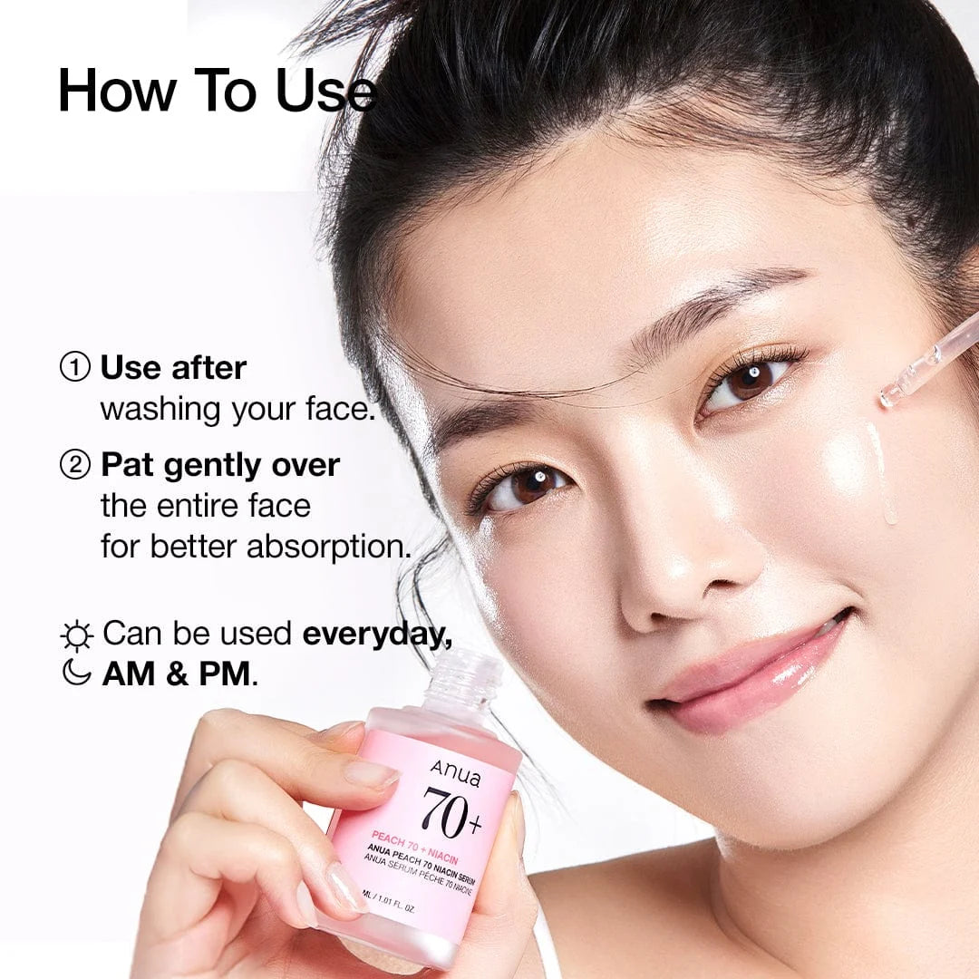 Anua Peach 70% Niacin Serum 30ml — product image 3