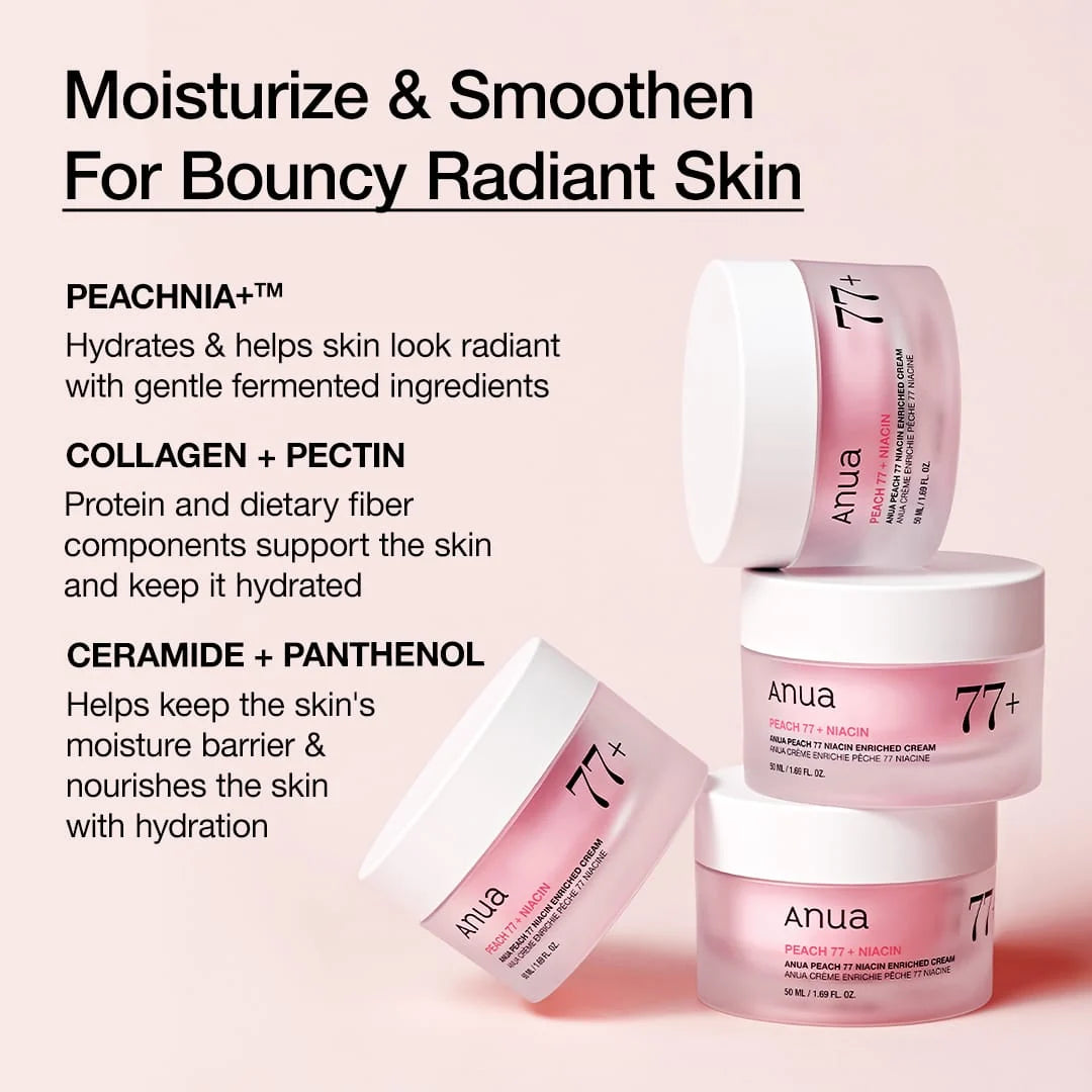 ANUA Peach 77 Niacin Enriched Cream 50ml — product image 3