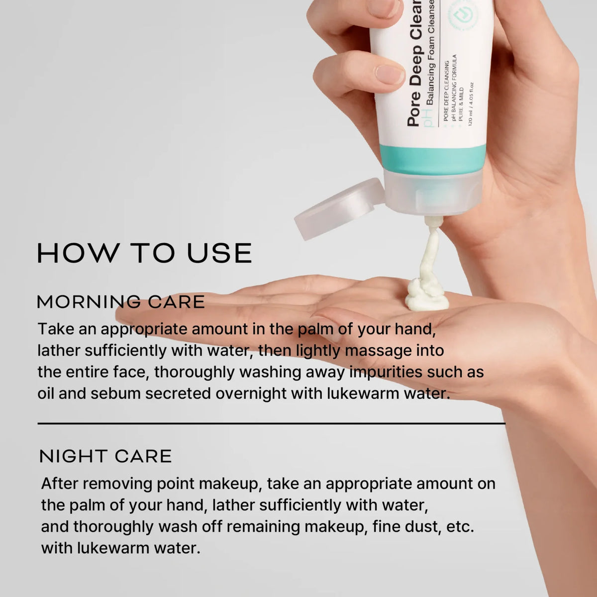 Apothe Pore Deep Clean pH Balancing Foam Cleanser 120ml — product image 2