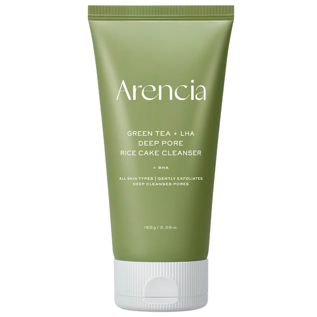 Arencia Green Tea + LHA Deep Pore Rice Cake Cleanser 150g — 150g