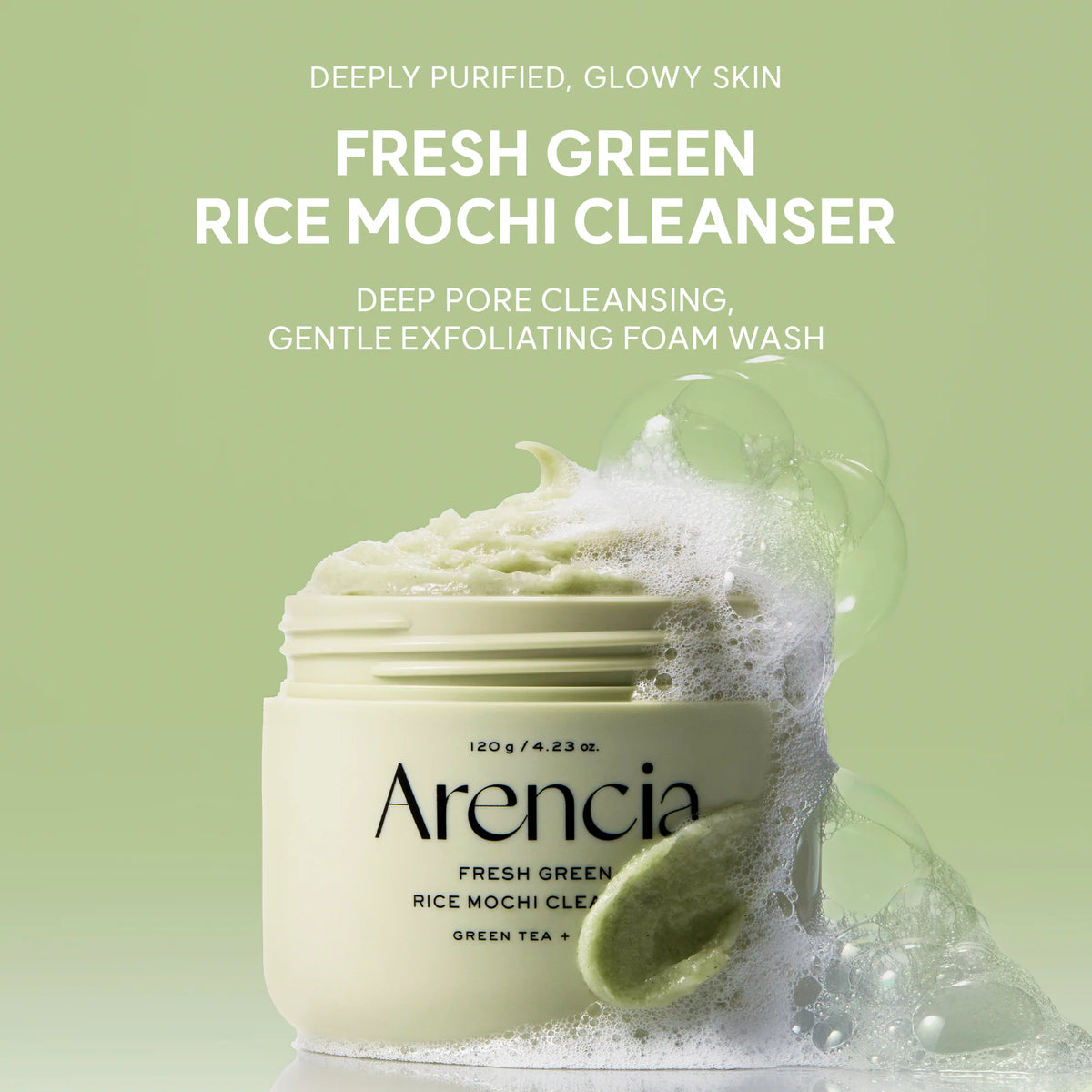 Arencia Fresh Green Rice Mochi Cleanser 120g — Фото товара 3