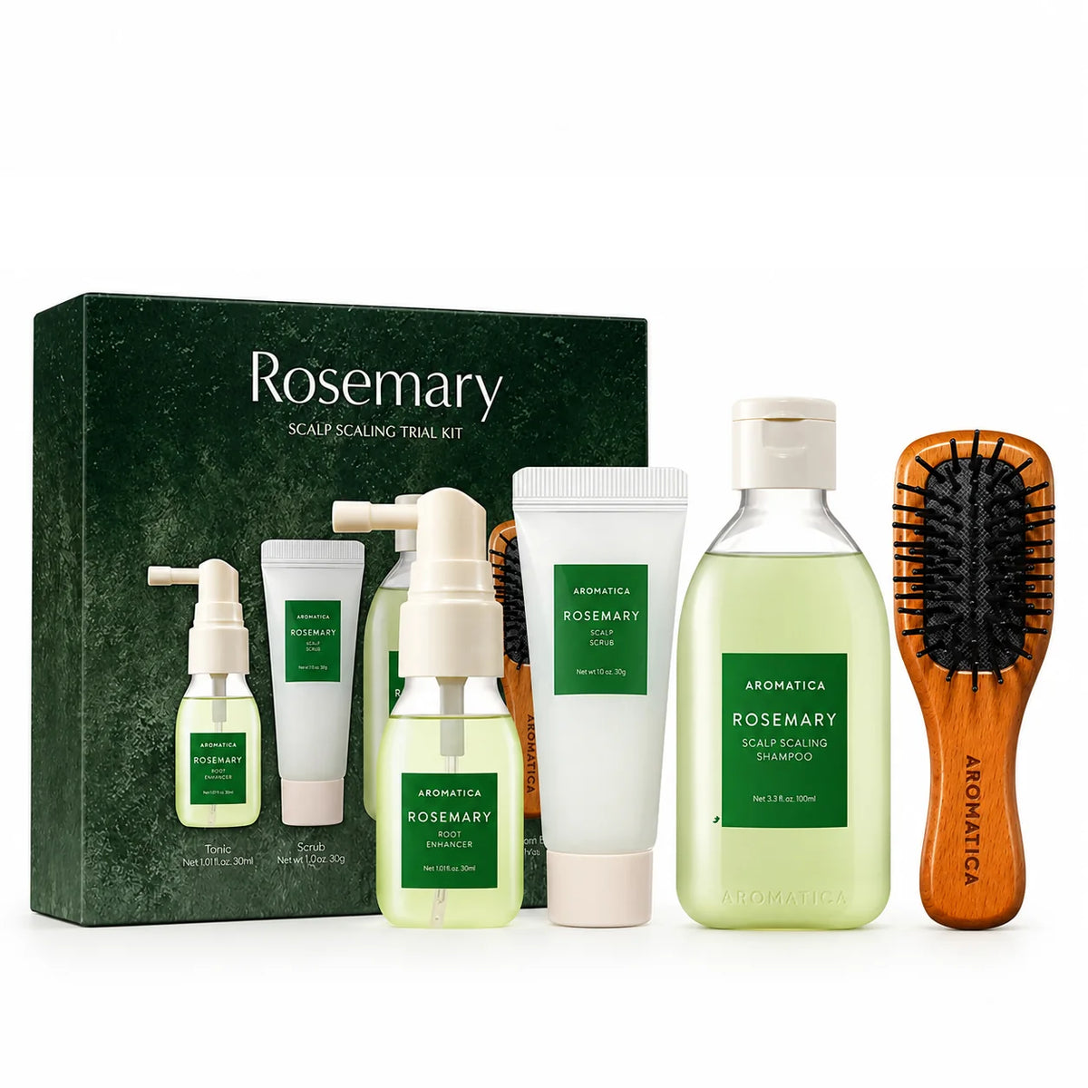 Aromatica Kit d'essai d'écaillage de pétoncle de romarin 4 pcs — Photo du produit 1