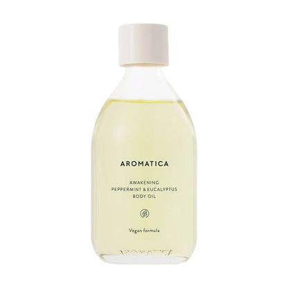 Aromatica Erwachendes Pfefferminz- und Eukalyptus-Körperöl 100ml — Produktbild 1