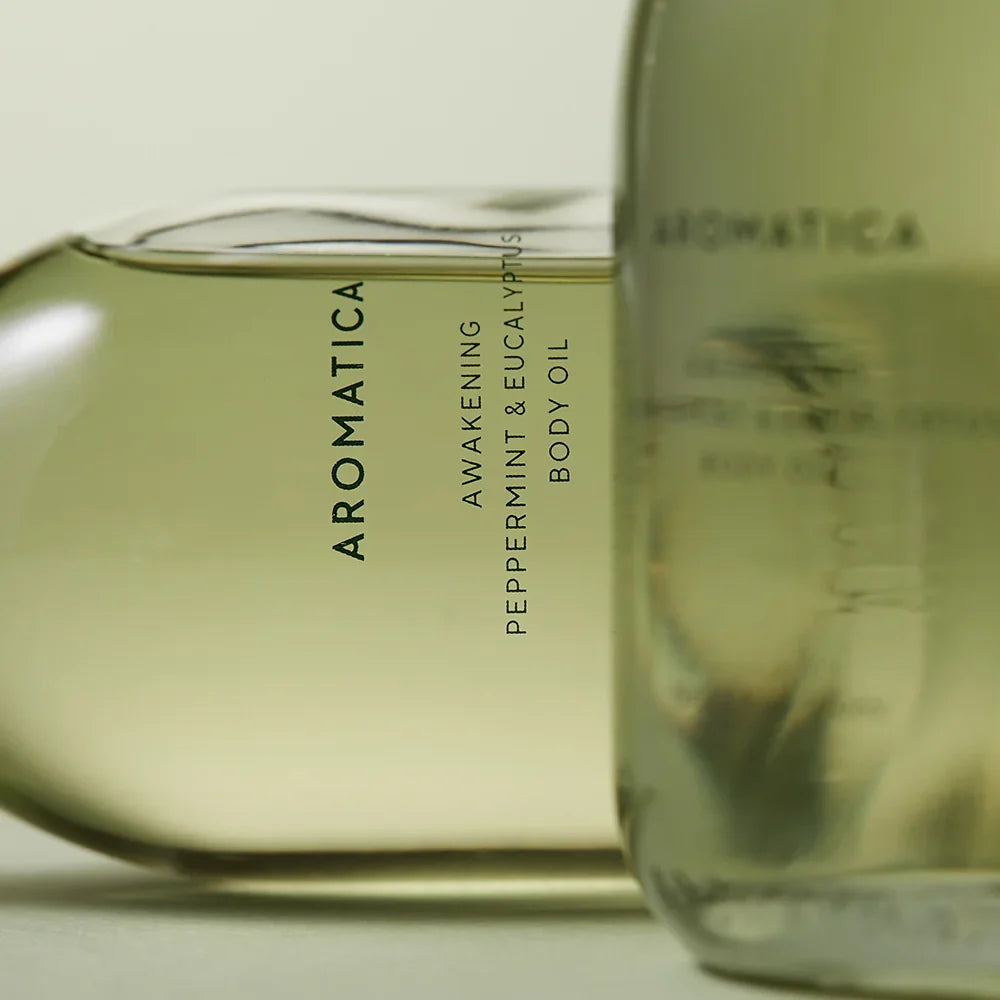 Aromatica Erwachendes Pfefferminz- und Eukalyptus-Körperöl 100ml — Produktbild 3