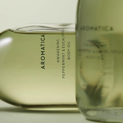 Aromatica Erwachendes Pfefferminz- und Eukalyptus-Körperöl 100ml — Produktbild 3